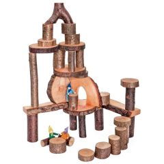 Bloques ecológicos de madera Ecoblocks con corteza (36) - Magic Wood