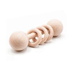 Sonajero de madera con anillas - Montessori