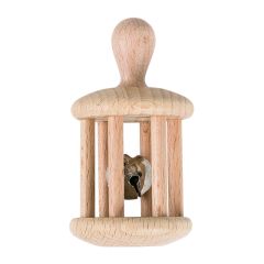 Sonajero de madera rueda con agarre - Montessori