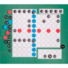 Tabla del 100 magnética con números, signos y fichas - Wissner
