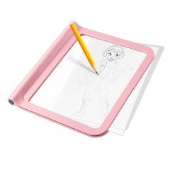 Tableta de luz portátil doble cara Kidydraw Pro rosa fashion - Kidywolf