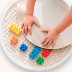 Tapete bloques de construcción beige para bandeja Play Tray - Inspire My Play