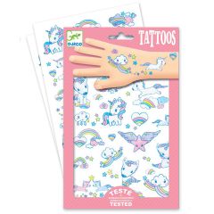 Tatuajes Unicornios con purpurina - Djeco