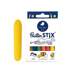 Set de 12 tizas de colores sin polvo y portatizas Butter Stix - Jaq Jaq Bird