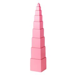 Torre rosa Premium madera de haya - Montessori