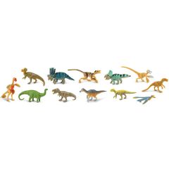 Tubo 12 piezas dinosaurios I - Safari