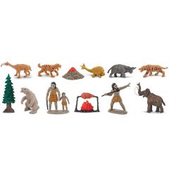 Tubo 12 piezas vida de la Prehistoria - Safari