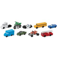 Tubo 9 piezas vehículos de la carretera - Safari
