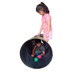 Túnel sensorial con orificios y bolas LED - Playlearn