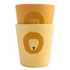Vasos de silicona amarillos León (2) - Trixie