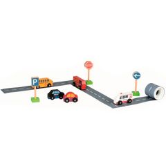 Vehículos, señales y carreteras adhesivas - Egmont