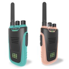 Walkie Talkies recargables Kidytalk verde y rosa - Kidywolf